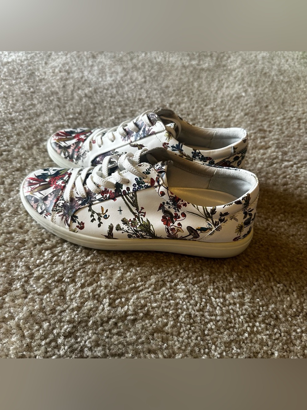RARE Ecco Soft 7 Women’s Kristjana S. Williams Leather Sneaker US 8/8.5  EU 39 - Picture 4 of 10